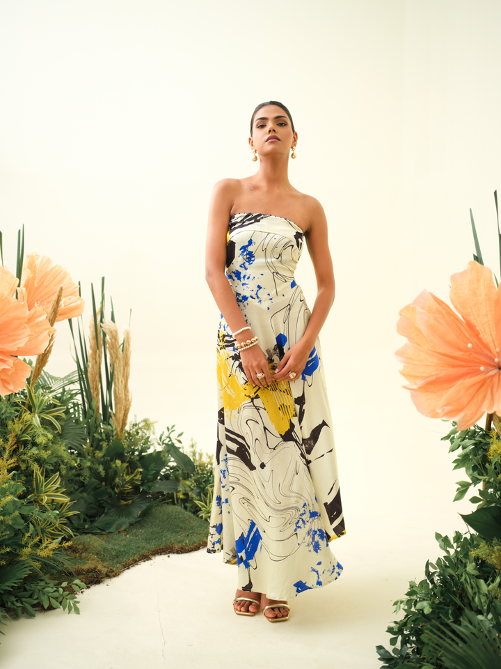 Leher Strapless Dress